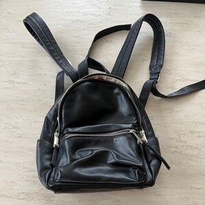 French Connection Faux Leather Mini Backpack